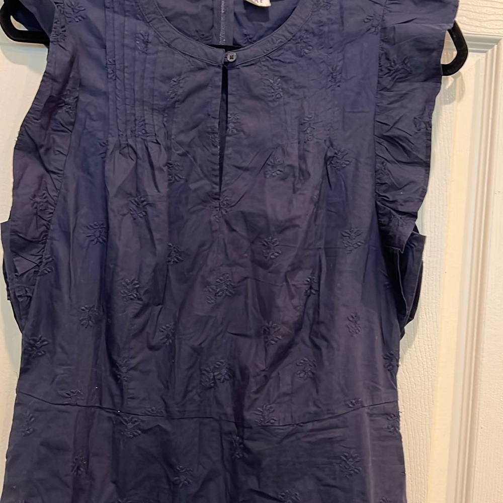 GAP Blue Ruffled long Dress - Picture 3 of 4